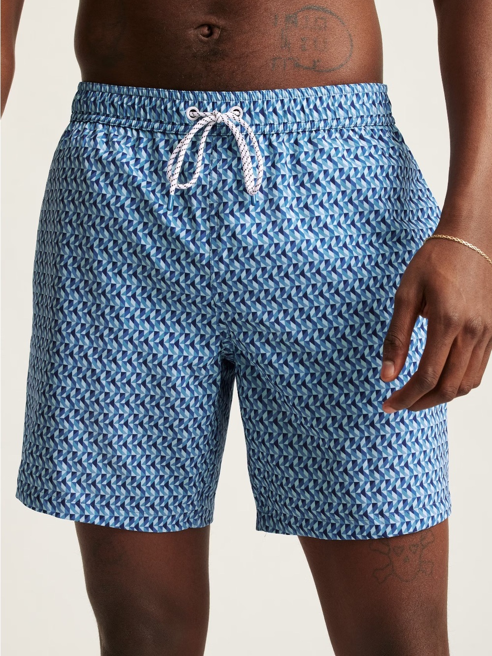 Bonobos 7” Inseam Blue Terraza Tile Riviera Swim Trunks Size XL